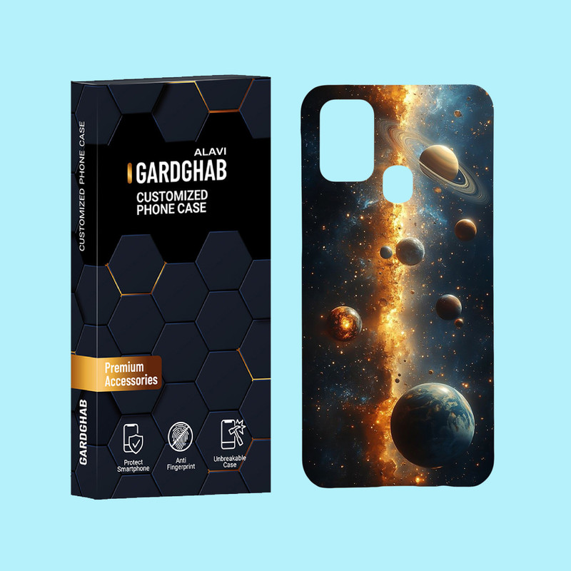 کاور گارد قاب علوی مدل کهکشان مناسب برای گوشی موبایل سامسونگ Galaxy M31