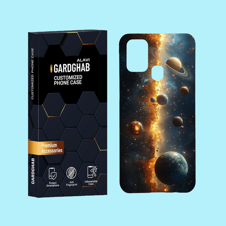 کاور گارد قاب علوی مدل کهکشان مناسب برای گوشی موبایل سامسونگ Galaxy M31