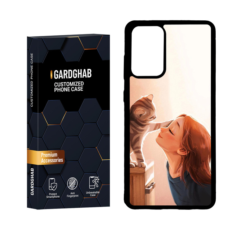 کاور گارد قاب مدل پشت گلس دخترانه مناسب برای گوشی موبایل سامسونگ Galaxy A72