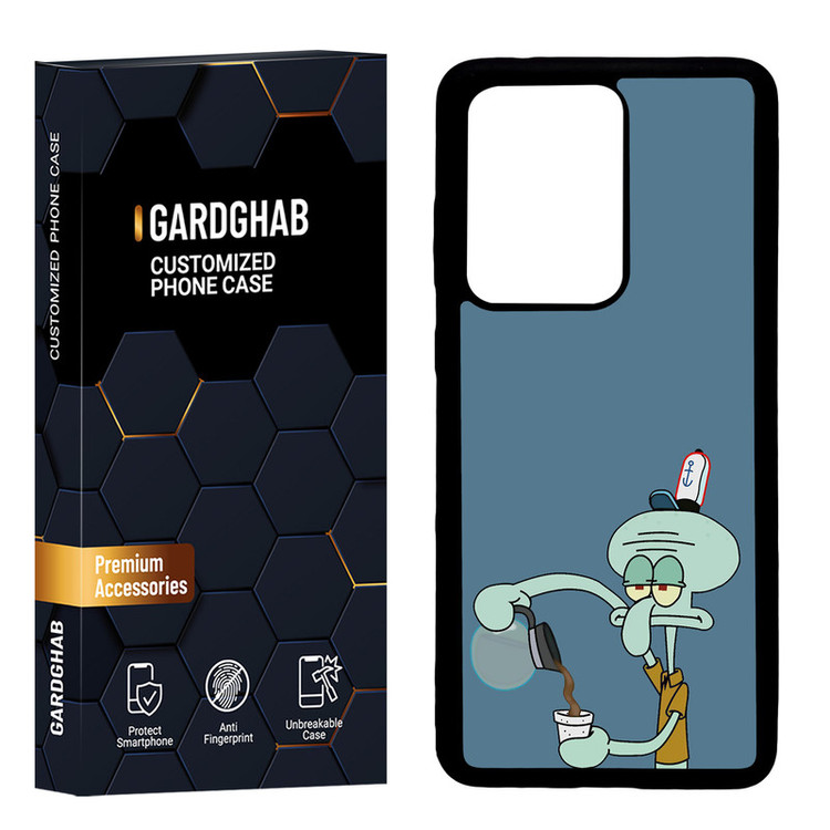 کاور گارد قاب مدل دور ژله ای پشت گلس فانتزی مناسب برای گوشی موبایل سامسونگ Galaxy S20 Ultra
