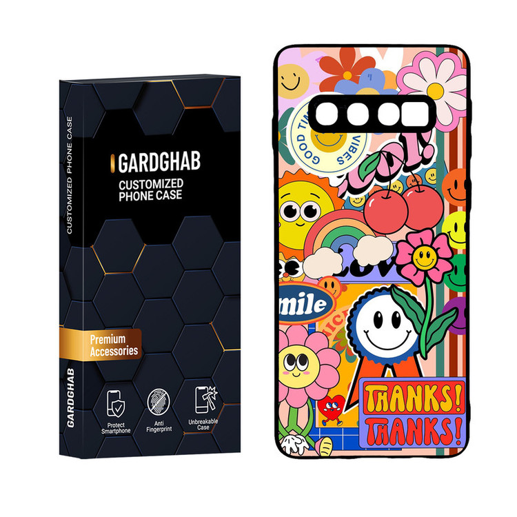 کاور گارد قاب مدل پشت گلس فانتزی مناسب برای گوشی موبایل سامسونگ Galaxy S10