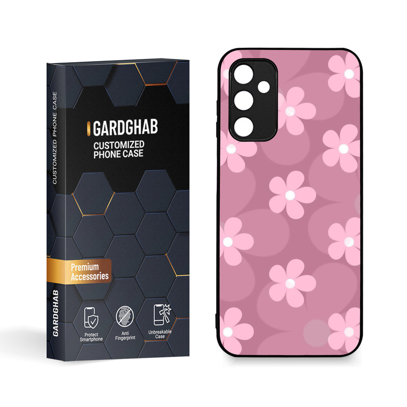کاور گارد قاب طرح گل مناسب برای گوشی موبایل سامسونگ Galaxy A14