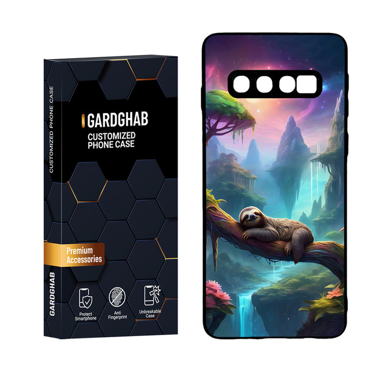کاور گارد قاب مدل پشت گلس هنری مناسب برای گوشی موبایل سامسونگ Galaxy S10