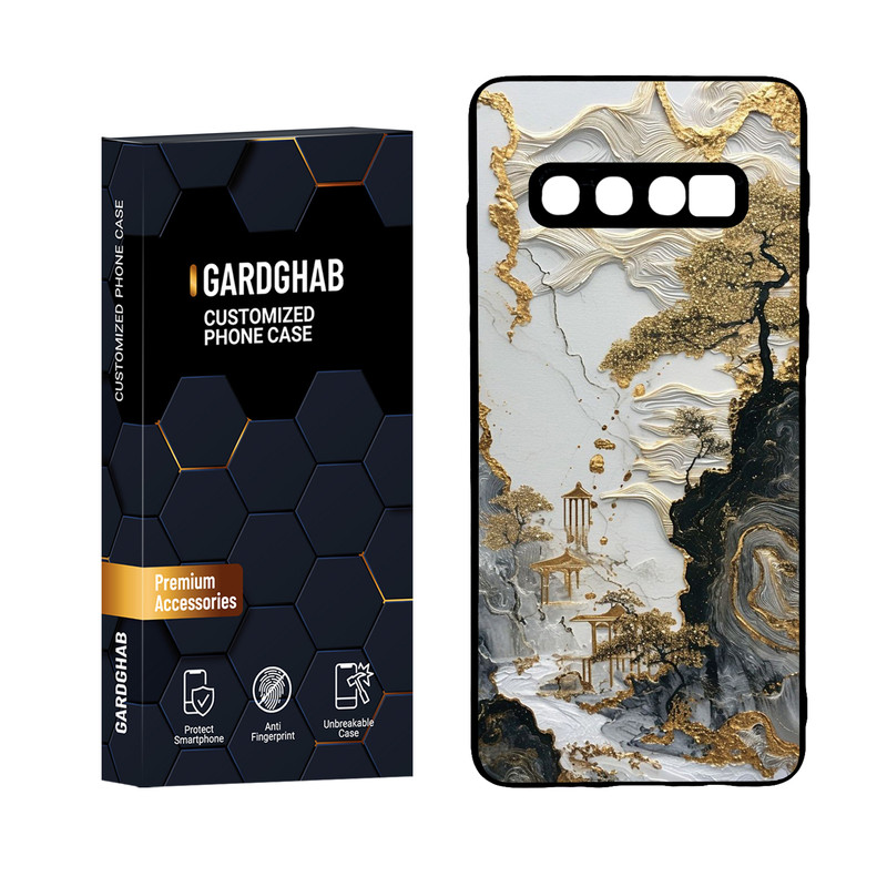 کاور گارد قاب مدل پشت گلس هنری مناسب برای گوشی موبایل سامسونگ Galaxy S10