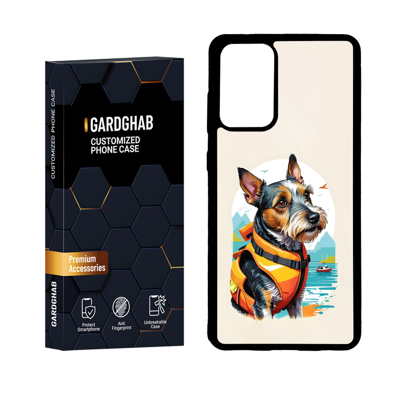 کاور گارد قاب مدل پشت گلس هنری مناسب برای گوشی موبایل سامسونگ Galaxy A72