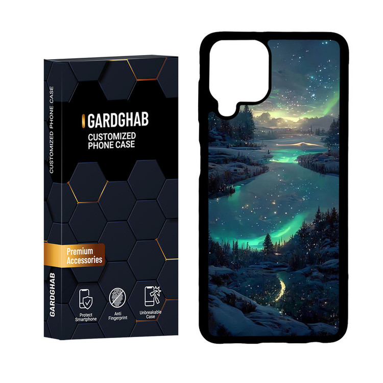 کاور گارد قاب مدل پشت گلس منظره و طبیعت مناسب برای گوشی موبایل سامسونگ Galaxy A22 4G