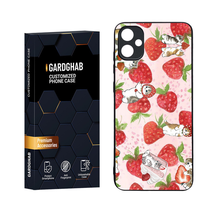 کاور گارد قاب مدل دورژله ای پشت گلس فانتزی مناسب برای گوشی موبایل سامسونگ Galaxy A05