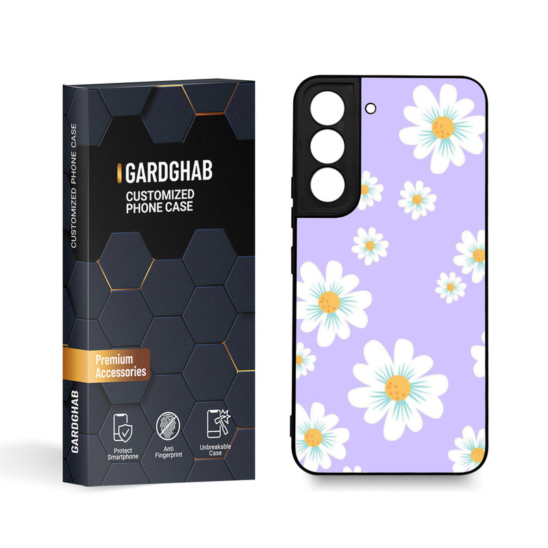 کاور گارد قاب مدل گل مناسب برای گوشی موبایل سامسونگ Galaxy S22