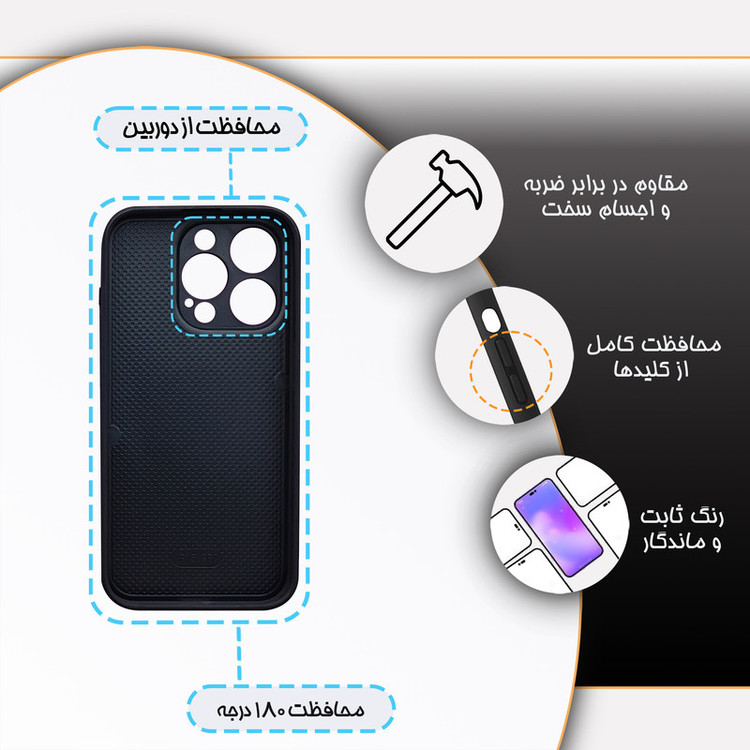 کاور گارد قاب مدل فانتزی مناسب برای گوشی موبایل اپل iPhone 15 Pro