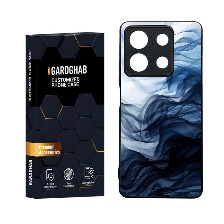 کاور گارد قاب مدل دورژله ای پشت گلس ساده مناسب برای گوشی موبایل شیائومی Redmi Note 13 5G