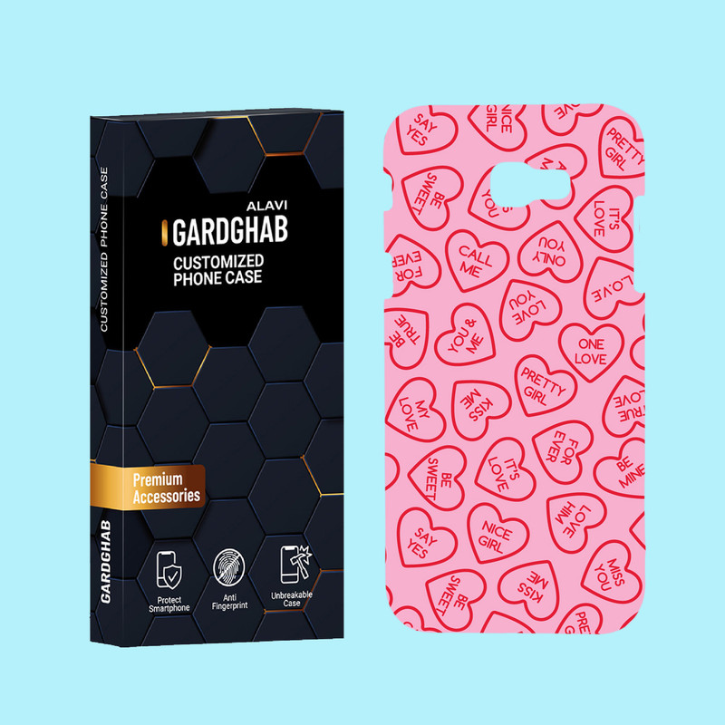 کاور گارد قاب علوی مدل عاشقانه مناسب برای گوشی موبایل سامسونگ Galaxy A7 2017 / A720