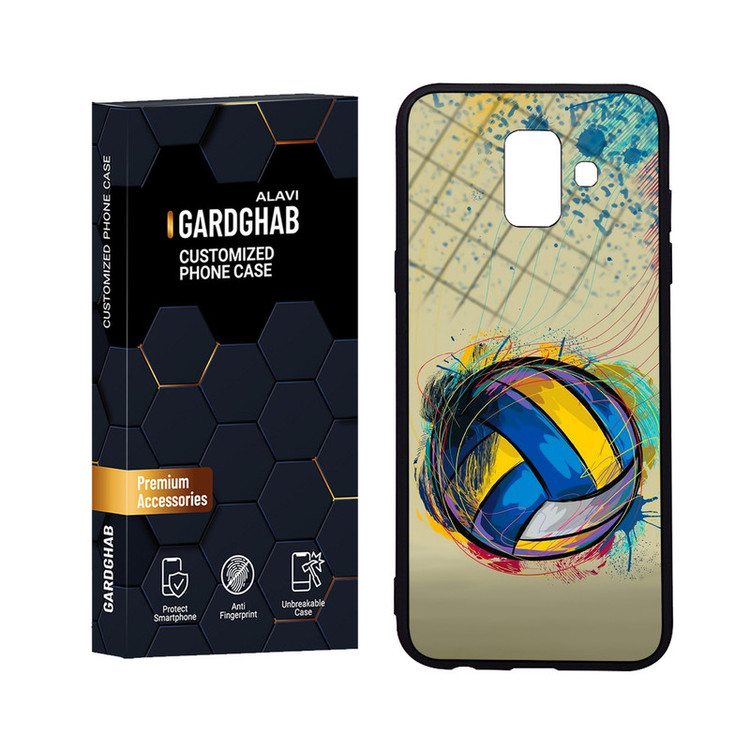 کاور گارد قاب علوی مدل Glass مناسب برای گوشی موبایل سامسونگ Galaxy A6