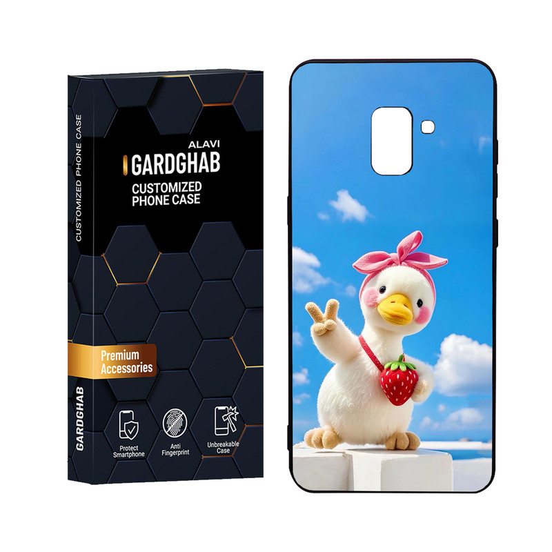 کاور گارد قاب علوی مدل Glass مناسب برای گوشی موبایل سامسونگ Galaxy A8 Plus