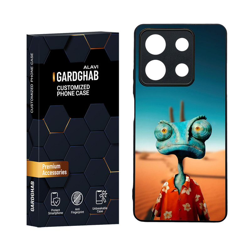 کاور گارد قاب مدل دورژله ای پشت گلس پسرانه مناسب برای گوشی موبایل شیائومی Redmi Note 13 5G