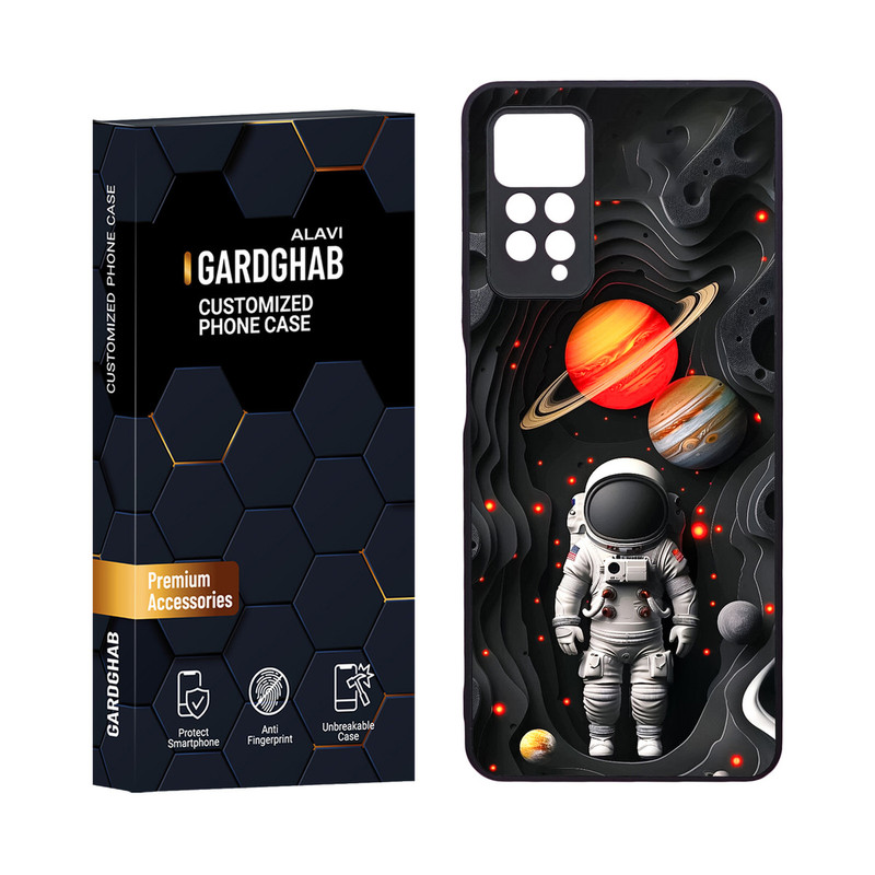 کاور گارد قاب مدل دور ژله ای کهکشان مناسب برای گوشی موبایل شیائومی Redmi Note 12 Pro 4G