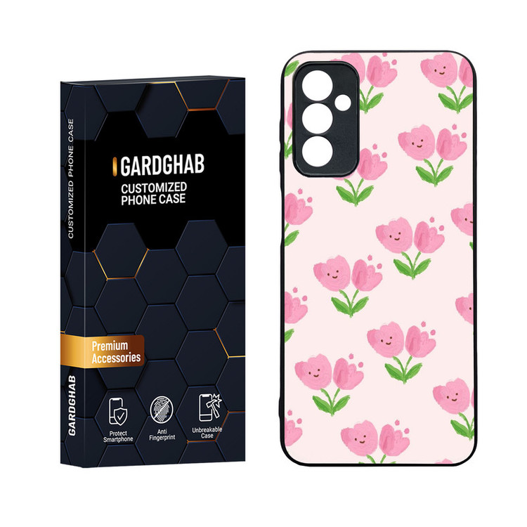کاور گارد قاب مدل دورژله ای پشت گلس دخترانه مناسب برای گوشی موبایل سامسونگ Galaxy M13 4G