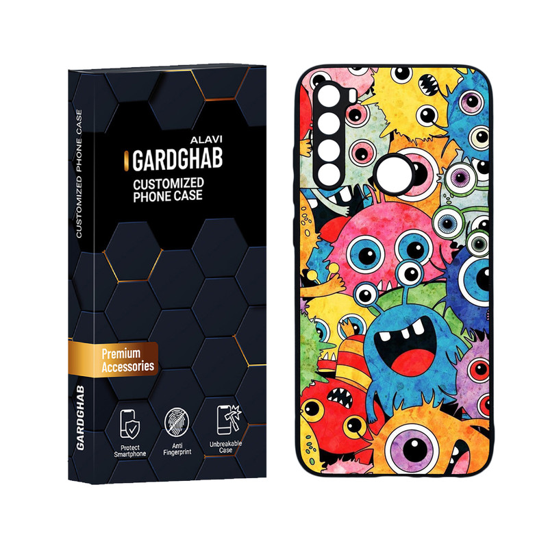 کاور گارد قاب علوی مدل دورژله ای کارتنی و انیمه مناسب برای گوشی موبایل شیائومی Redmi Note 8