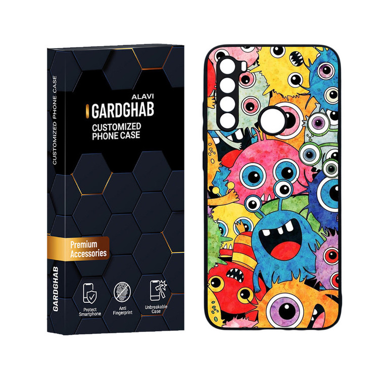 کاور گارد قاب علوی مدل دورژله ای کارتنی و انیمه مناسب برای گوشی موبایل شیائومی Redmi Note 8