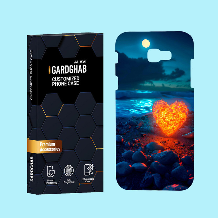 کاور گارد قاب علوی مدل عاشقانه مناسب برای گوشی موبایل سامسونگ Galaxy A7 2017 / A720