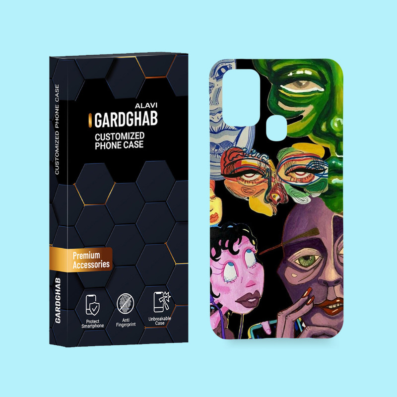 کاور گارد قاب علوی مدل هنری مناسب برای گوشی موبایل سامسونگ Galaxy M31