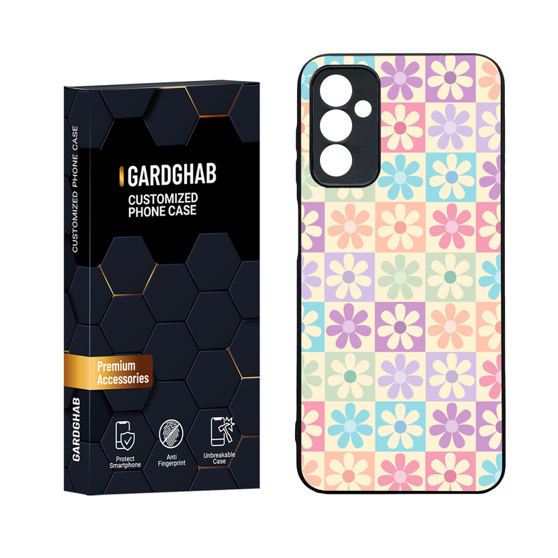 کاور گارد قاب مدل دورژله ای پشت گلس دخترانه مناسب برای گوشی موبایل سامسونگ Galaxy M13 4G