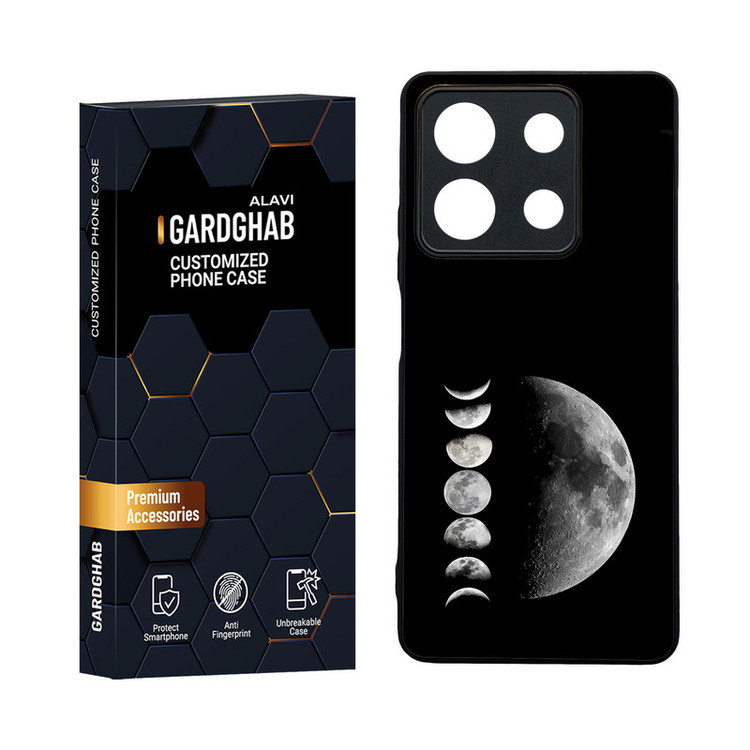 کاور گارد قاب مدل دورژله ای کهکشان مناسب برای گوشی موبایل شیائومی Redmi Note 13 5G