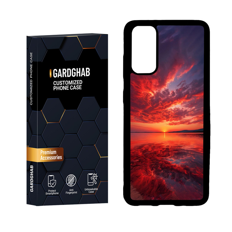 کاور گارد قاب مدل دور ژله ای منظره و طبیعت مناسب برای گوشی موبایل سامسونگ Galaxy S20