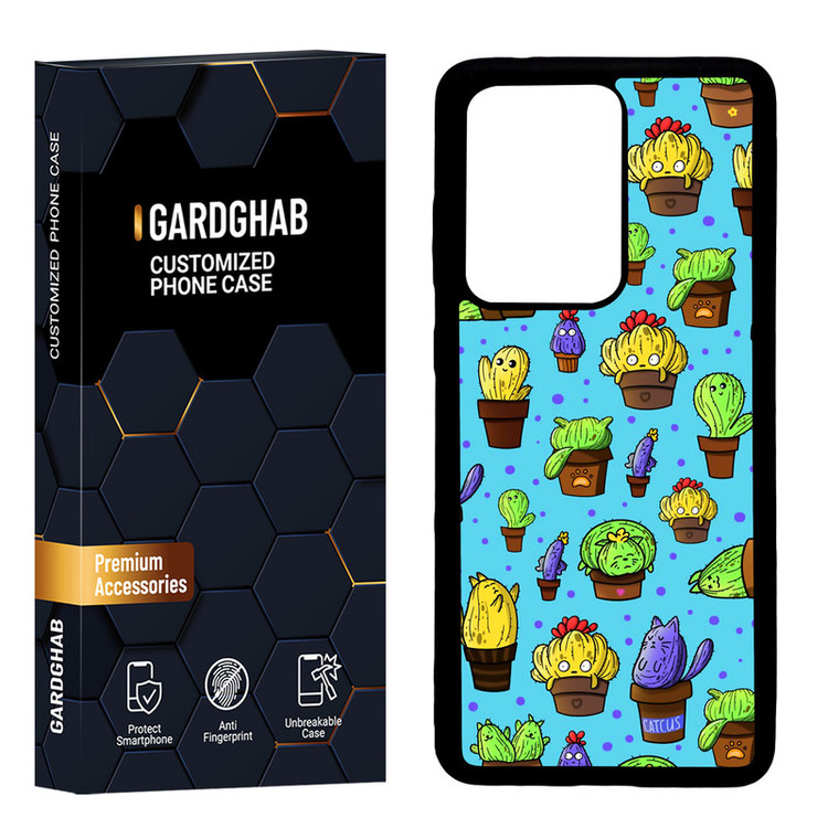 کاور گارد قاب مدل دور ژله ای پشت گلس فانتزی مناسب برای گوشی موبایل سامسونگ Galaxy S20 Ultra