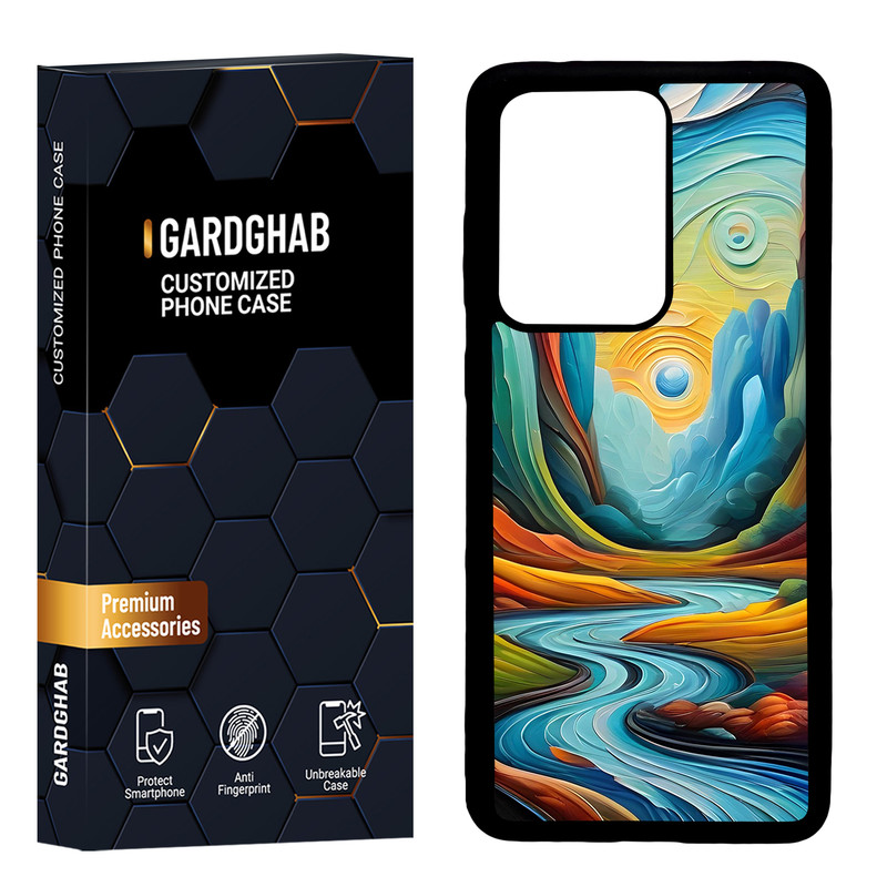 کاور گارد قاب مدل پشت گلس هنری مناسب برای گوشی موبایل سامسونگ  Galaxy S20 Ultra