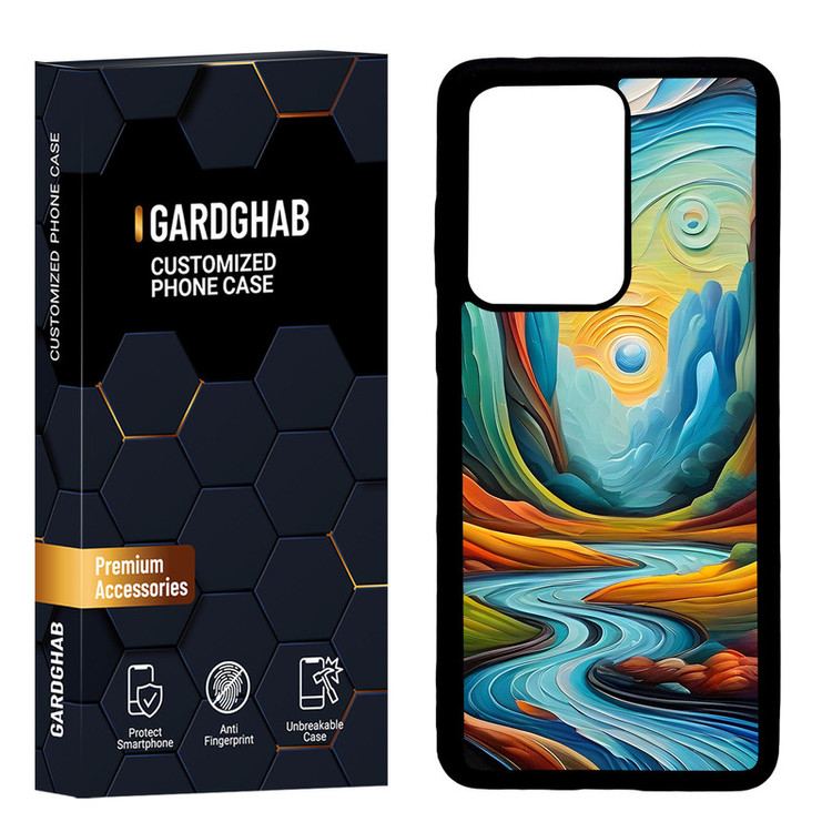 کاور گارد قاب مدل پشت گلس هنری مناسب برای گوشی موبایل سامسونگ Galaxy S20 Ultra