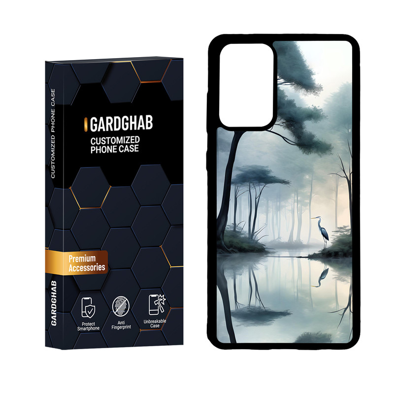 کاور گارد قاب مدل دور ژله ای منظره و طبیعت مناسب برای گوشی موبایل سامسونگ Galaxy A72
