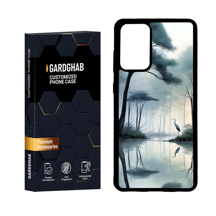 کاور گارد قاب مدل دور ژله ای منظره و طبیعت مناسب برای گوشی موبایل سامسونگ Galaxy A72