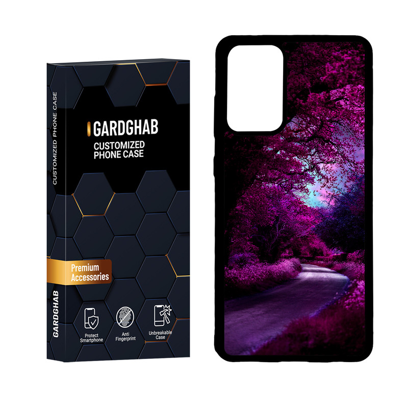 کاور گارد قاب مدل دور ژله ای منظره و طبیعت مناسب برای گوشی موبایل سامسونگ Galaxy A72