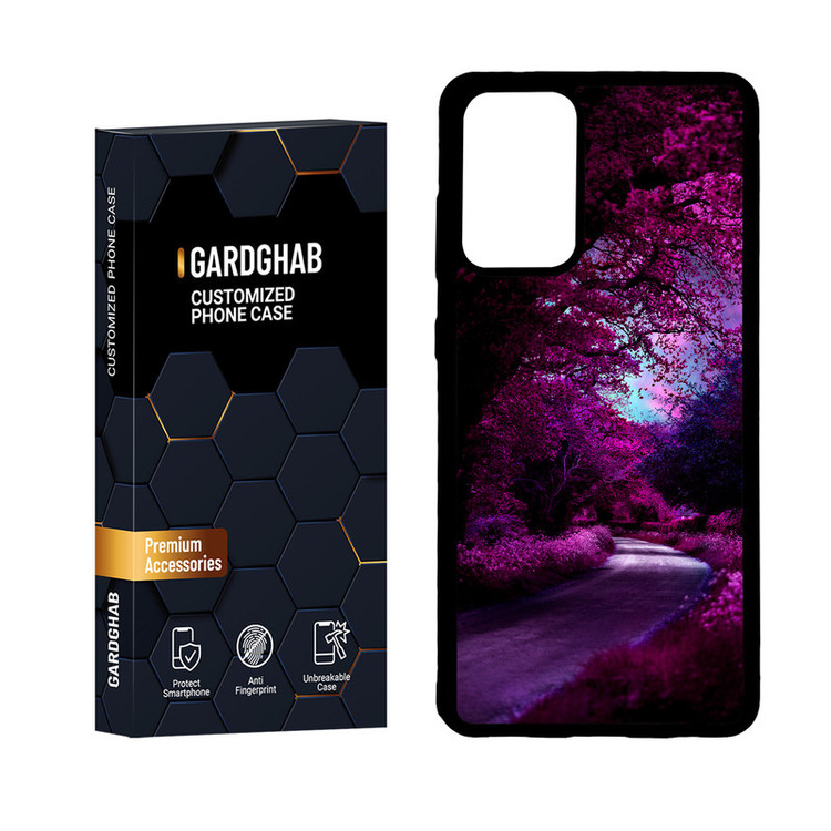 کاور گارد قاب مدل دور ژله ای منظره و طبیعت مناسب برای گوشی موبایل سامسونگ Galaxy A72