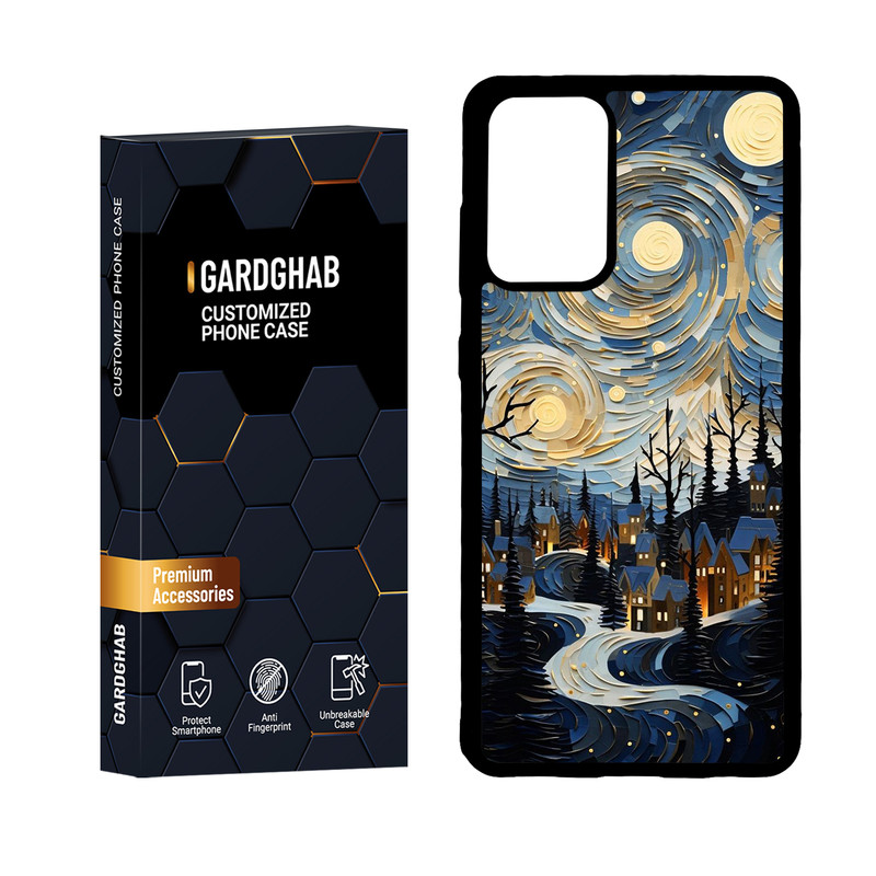 کاور گارد قاب مدل دور ژله ای هنری مناسب برای گوشی موبایل سامسونگ Galaxy A72