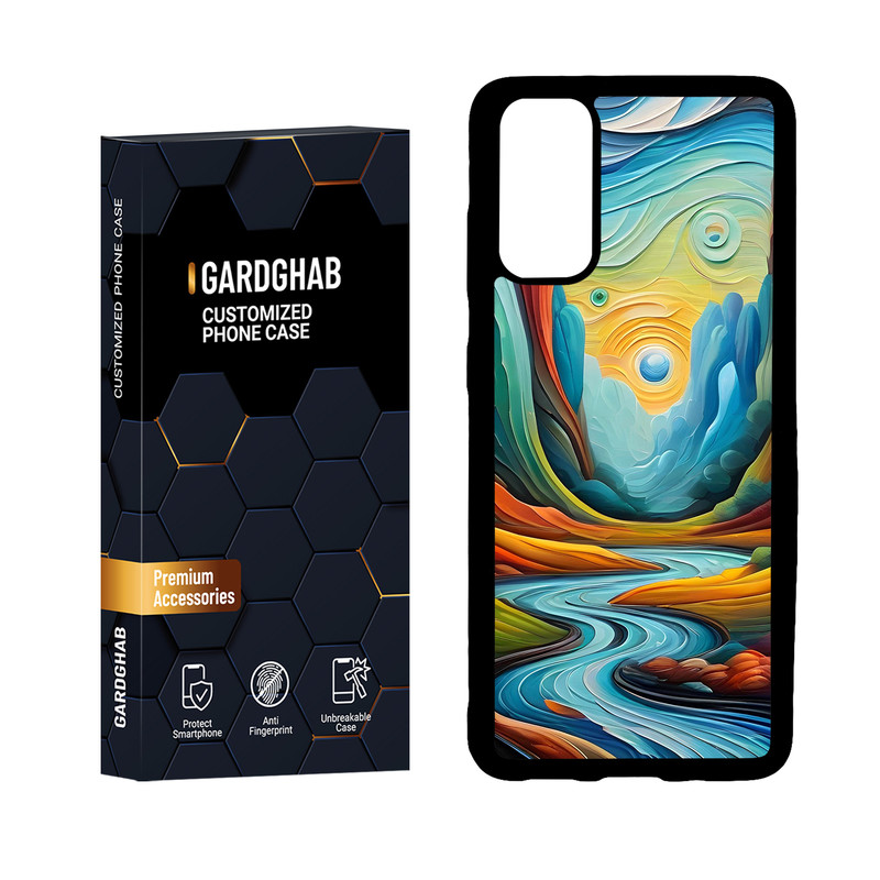 کاور گارد قاب مدل دور ژله ای هنری مناسب برای گوشی موبایل سامسونگ Galaxy S20