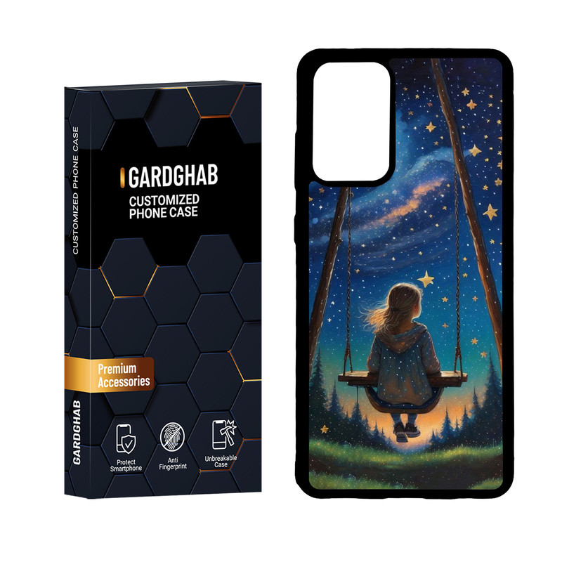 کاور گارد قاب مدل پشت گلس دخترانه مناسب برای گوشی موبایل سامسونگ Galaxy A72