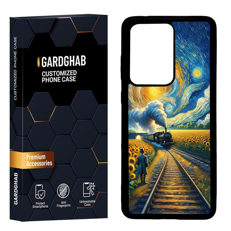 کاور گارد قاب مدل پشت گلس هنری مناسب برای گوشی موبایل سامسونگ Galaxy S20 Ultra