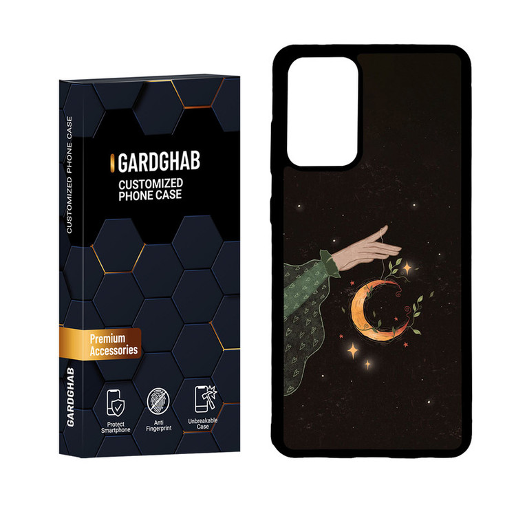 کاور گارد قاب مدل پشت گلس هنری مناسب برای گوشی موبایل سامسونگ Galaxy A72