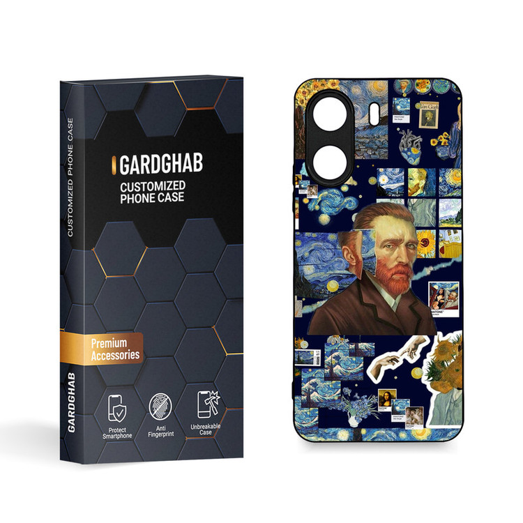 کاور گارد قاب مدل دورژله ای هنری مناسب برای گوشی موبایل شیائومی Poco C65 / Redmi 13c