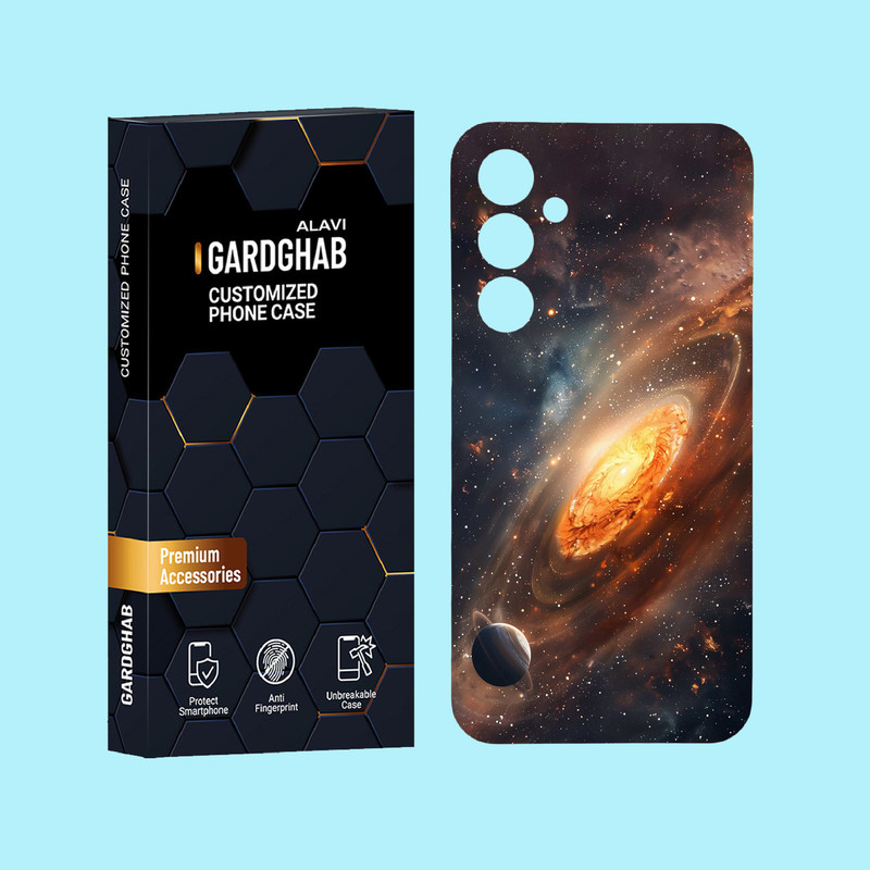 کاور گارد قاب علوی مدل کهکشان مناسب برای گوشی موبایل سامسونگ Galaxy A55