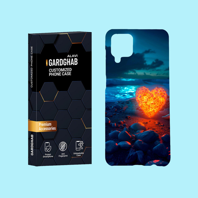 کاور گارد قاب علوی مدل عاشقانه مناسب برای گوشی موبایل سامسونگ Galaxy A12