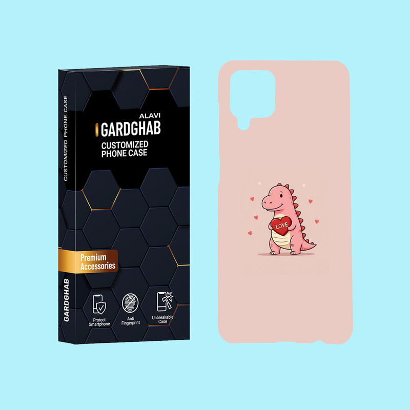 کاور گارد قاب علوی مدل عاشقانه مناسب برای گوشی موبایل سامسونگ Galaxy A12