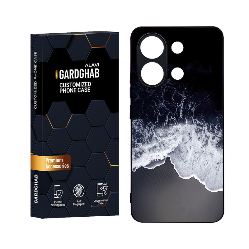 کاور گارد قاب علوی مدل Glass مناسب برای گوشی موبایل شیائومی Redmi Note 13 4G