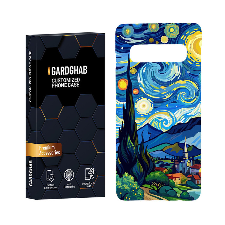 کاور گارد قاب مدل هنری مناسب برای گوشی موبایل سامسونگ Galaxy S10