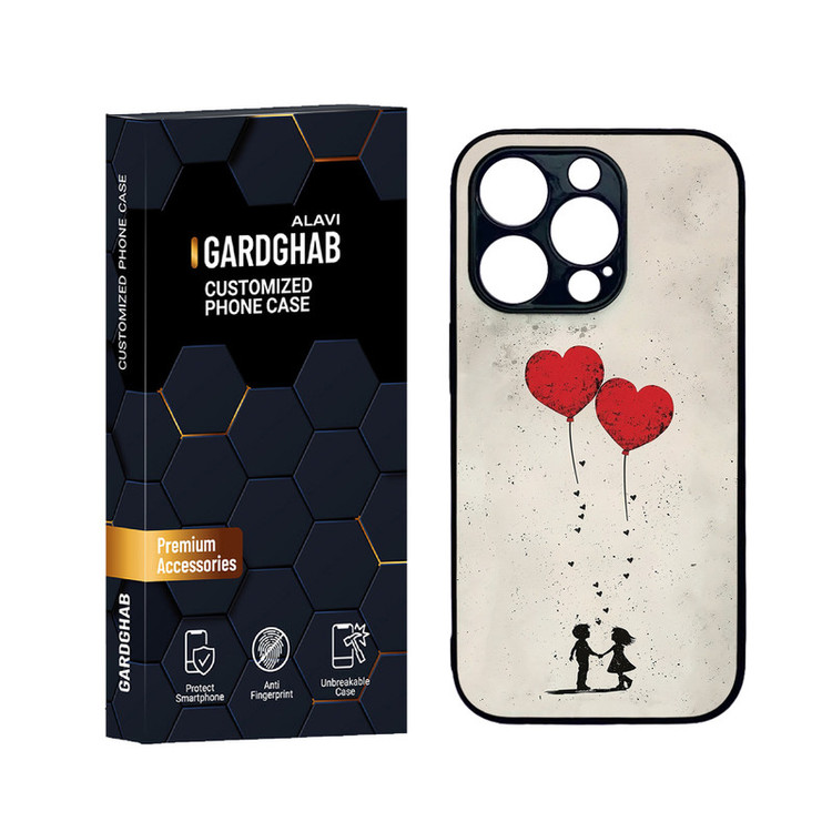 کاور گارد قاب علوی مدل دورژله عاشقانه مناسب برای گوشی موبایل اپل iPhone 14 Pro Max