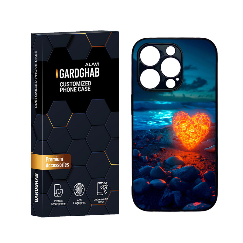 کاور گارد قاب علوی مدل دورژله  عاشقانه مناسب برای گوشی موبایل اپل iPhone 14 Pro Max