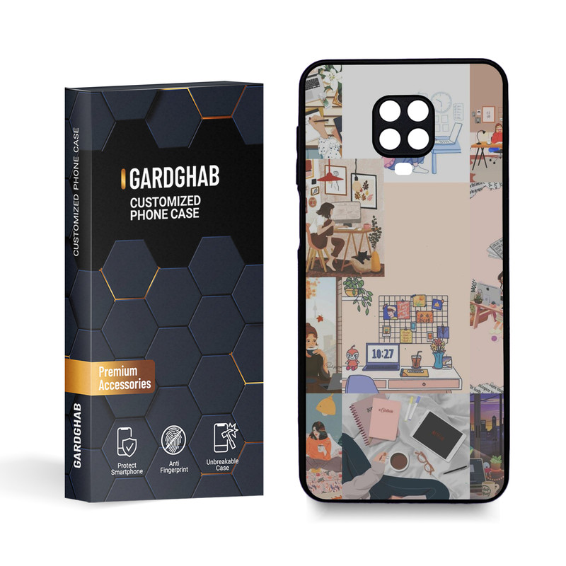 کاور گارد قاب مدل دخترانه مناسب برای گوشی موبایل شیائومی Redmi Note 9s/Note 9 Pro