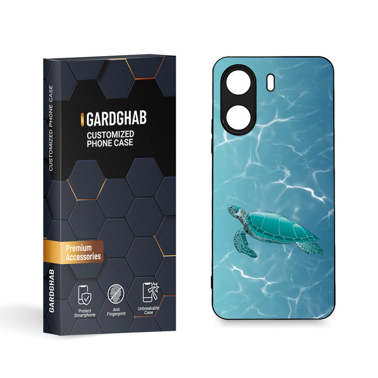 کاور گارد قاب مدل دورژله ای منظره و طبیعت مناسب برای گوشی موبایل شیائومی Poco C65 / Redmi 13c