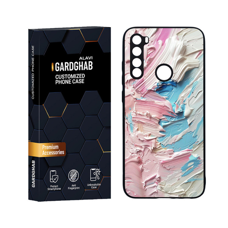 کاور گارد قاب علوی مدل دورژله ای هنری مناسب برای گوشی موبایل شیائومی Redmi Note 8